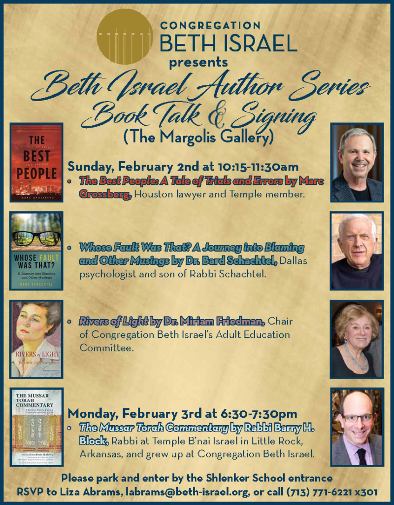 Beth Israel Author Series (part 1) 3